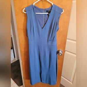 White House Black Market. Size 8. Sheath dress. Slate blue. Business dress